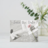 Moderne fotobruiloft sparen de datum save the date (Staand voorkant)