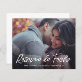 Moderne fotobudget Spaans sparen de datum (Voorkant / Achterkant)