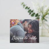 Moderne fotobudget Spaans sparen de datum (Staand voorkant)