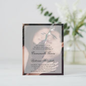Moderne Fotobudget Trouwuitnodiging (Staand voorkant)