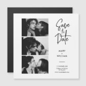 Moderne fotocabine bespaart de datum bruiloft magn (Voorkant / Achterkant)