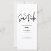 Moderne fotocabine bruiloft opslaan van de datum u (Achterkant)