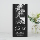 Moderne fotocabine bruiloft opslaan van de datum u (Staand voorkant)