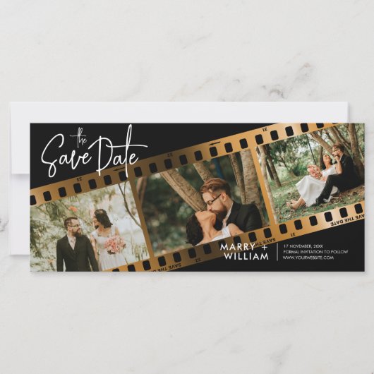 Moderne fotocabine Sla de uitnodiging voor de datu (Voorkant)