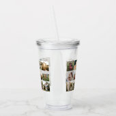 Moderne fotocollage acryl drinkbeker (Links)