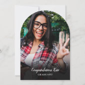 Moderne Fotocollage Afstudeerfeest Boog Kaart (Achterkant)