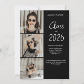 Moderne Fotocollage Afstudeerklas 2022 Afstuderen Kaart (Achterkant)