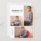Moderne fotocollage afstuderen aankondiging (Voorkant)