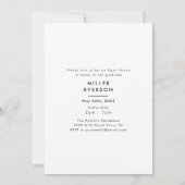 Moderne fotocollage afstuderen aankondiging (Achterkant)