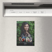 Moderne Fotocollage Afstuderen Keepsake Magnet (Insitu (Vaatwasser))