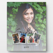 Moderne Fotocollage Afstuderen Keepsake | Wit Fotoplaat (Voorkant)