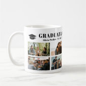Moderne fotocollage afstuderen klasse van 2025 koffiemok (Links)