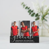 Moderne Fotocollage Afstuderen Klasse van Aankondigingskaart (Staand voorkant)