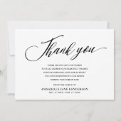 Moderne fotocollage begrafenis bedankt kaart (Achterkant)