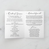 Moderne fotocollage begrafenismonument programma (Binnen)