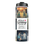 Moderne fotocollage beste oma ooit cadeau thermosbeker (Voorkant)