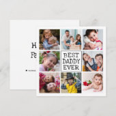 Moderne fotocollage | Beste papa ooit (Voorkant / Achterkant)