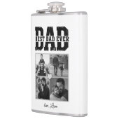 Moderne Fotocollage Beste Papa Ooit - Fles Heupfles (Links)