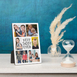 Moderne fotocollage | Beste papa ooit Fotoplaat