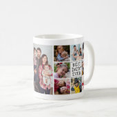 Moderne fotocollage  | Beste papa ooit Koffiemok (Voorkant rechts)