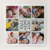 Moderne fotocollage | Beste papa ooit Legpuzzel (Horizontaal)