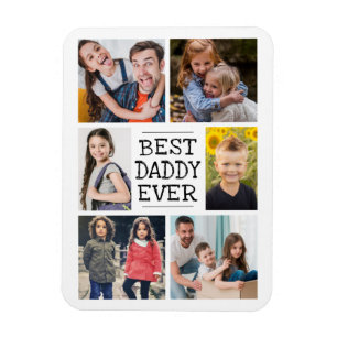 Moderne fotocollage    Beste papa ooit Magneet