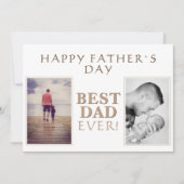 Moderne Fotocollage Beste Papa Ooit Vaderdag Ca Kaart (Voorkant)