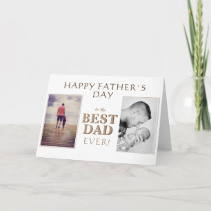 Moderne Fotocollage Beste Papa Ooit Vaderdag Kaart