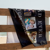 Moderne fotocollage beste vader ooit strandlaken