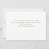 Moderne Fotocollage Beste vader ooit Vaderdag Ca Kaart (Achterkant)