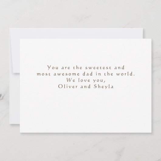 Moderne Fotocollage Beste vader ooit Vaderdag Ca Kaart (Achterkant)