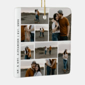 Moderne Fotocollage Bewerkbare Kleur Keramisch Ornament (Rechts)
