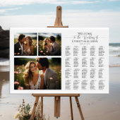 Moderne fotocollage bruiloft zitgrafiek poster