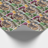 Moderne fotocollage cadeaupapier (Hoek)