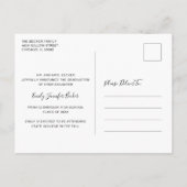 Moderne fotocollage Elegant Afstuderen Aankondigingskaart (Achterkant)