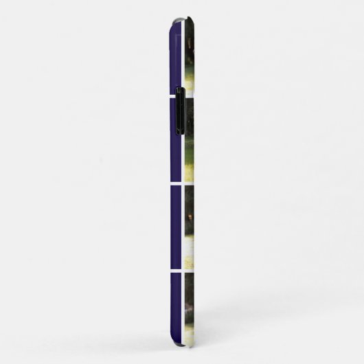 Moderne fotocollage en marineblauw Case-Mate iPhone case (Achterkant/rechts)