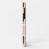 Moderne fotocollage en zwart monogram roze Case-Mate iPhone case (Achterkant/links)