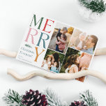 Moderne fotocollage familie kerstvakantie feestdagenkaart<br><div class="desc">Onze Modern Photo Collage Family Holiday Christmas Wenskaart is de perfecte manier om de vreugde en warmte van het seizoen te delen met uw geliefden! Deze levendige en feestelijke kaart is ontworpen om de essentie van saamhorigheid en viering vast te leggen, waardoor het een ideale keuze is voor het verspreiden...</div>