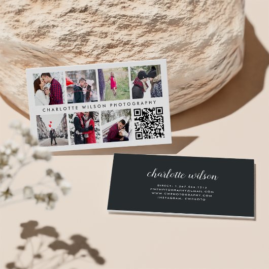 Moderne fotocollage | Fotograaf QR Code Visitekaartje