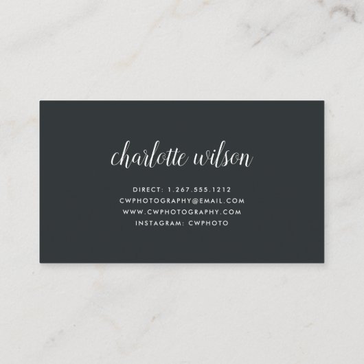 Moderne fotocollage | Fotograaf QR Code Visitekaartje (Achterkant)