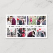 Moderne fotocollage | Fotograaf QR Code Visitekaartje (Voorkant)