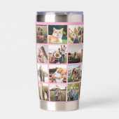 Moderne fotocollage geïsoleerde drinkbeker (Voorkant)