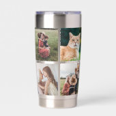 Moderne fotocollage geïsoleerde drinkbeker (Voorkant)