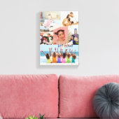 Moderne fotocollage Gelukkige verjaardagskaart Canvas Afdruk (Insitu (Woonkamer))