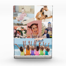 Moderne fotocollage Gelukkige verlate verjaardagsk Fotoblokken