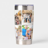 Moderne fotocollage gepersonaliseerd geïsoleerde drinkbeker (Voorkant)