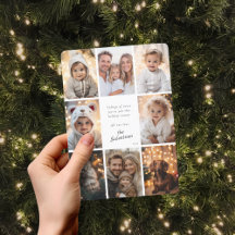 Moderne Fotocollage Gepersonaliseerde Kerstmis