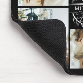 Moderne Fotocollage Gepersonaliseerde Monogram Gif Muismat (Hoek)