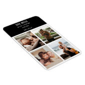 Moderne fotocollage gepersonaliseerde papa-modus magneet (Rechterzijde)