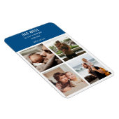 Moderne fotocollage gepersonaliseerde papa-modus magneet (Rechterzijde)